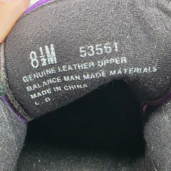 Hush Puppies Purple Suede Leather Platform Oxfords Block Heel 53561 Womens 8.5 M - Picture 13 of 13